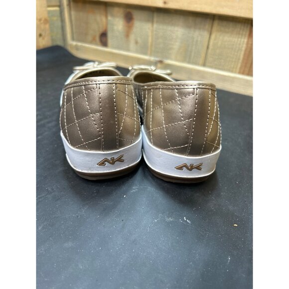 Anne Klein Sport Gold Quilted Ballet Flats Shoes AK Tapio Size 10M - Picture 5 of 7